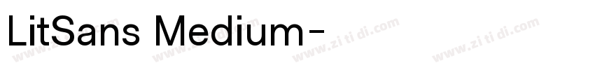 LitSans Medium字体转换